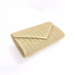 NEW Summer Straw Casual Travel Clutch Purse for Women Ladies Beach Handbag Clutch Chain Bag for Holiday Party Wholesale