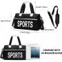 Waterproof Oxford Pink Sports Gym Tote Bags With Pocket And Shoes Compartment Lightweight Single Shoulder Travel Bag