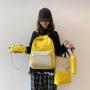KBW529 Hot Selling New Women Shoulder Bag Fashion Trend Four Sets of Canvas Cat Print Backpack Student Schoolbag