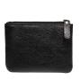 Men's and women's portable coin purse female 2024 new lychee grain zipper coin pouch solid color PU leather card bag wallets