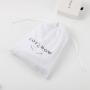 High Quality Brush Cotton Flannel Gift Drawstring Bag Muslin Cotton Packing Drawstring Dust Shoe Bag