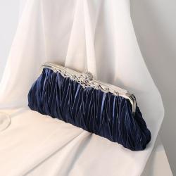 Factory Wholesale New Pleated Ladies Clutch Party Bag Banquet Handbag Bridal Wedding Dress Evening Bag