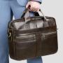 XL345 Genuine Leather Message Bags Men's Business Durable Laptop Bags Practical Simple Shoulder Bag Customized Logo