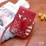 2024 New Korean Version Women's PU Shoulder Bag Fashionable Waterproof Vertical Mobile Phone Bag Sling Women's Bag
