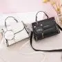 ZR485 Hot Solid Color Single Shoulder Women Bag New Tide Fashion PU Ladies Handbag Cute Crossbody Cat Pattern Portable Bag
