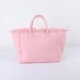 Personalized Print Embroidery Logo Large Capacity Fringe Tassel Canvas Bag Tote Handbags Women Work Shopping Travel Beach Tote