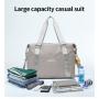 custom logo fashion waterproof wet pocket overnight shoulder weekend yoga handbag sport travel duffle gym bag for women