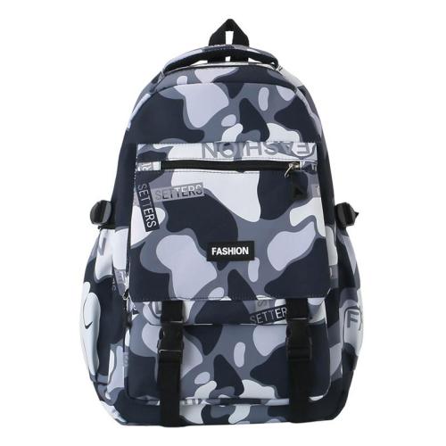 ZR839 Schoolbag New Backpack Fashion High Capacity Unisex Computer Laptop Bag Nylon High School Students Letter Backpack Trend