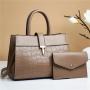 CCF539 Ladies Trendy Purses and Handbags Women 2pcs Crossbody Bag luxury Pu Leather Ladies Tote Bags Purses And Handbag