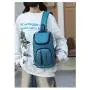 ZR772 Hot Selling Chest Bag Men New USB Shoulder Bag Sports Travel Crossbody Bag Leisure Solid Color Oxford Cloth Satchel