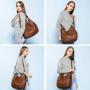 Lovevook HOT SALE  famous designer PU leather handbags for women large multi pocket ladies hobo bag casual women's tote bags