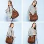Lovevook HOT SALE  famous designer PU leather handbags for women large multi pocket ladies hobo bag casual women's tote bags