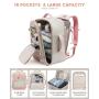 LOVEVOOK Waterproof 40L Flight Approved Travel Backpack with 3 Packing Cubes Large Overnight Weekender laptop Backpack unisex