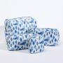 Waterproof Nylon Animal Printed 5 Colors Aloha Hawaii Makeup Zipper Bag Beach Coastal Tropical Print Travel Cosmetic Bag Nylon