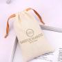 ODM Factory Recyclable Muslin Fabric Toys Dice Packaging Dust Gift Bag Custom Logo Printed Drawstring Cotton Pouch