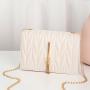 New Fashion Chain Women Bag Custom Pure Color Pu Small Square Bag Tassel Diamond Lattice Crossbody Mobile Phone Bag