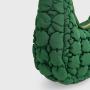 2024 New Women's Winter Down Handbag Puffer Half Moon Bag with Quilted Fashion Crossbody Bags