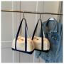 Autumn 2023 Leather Crossbody Bags for Women Canvas Large Capacity Student Leisure Shoulder Bag Handbag Manufacturer Customize