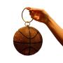 Pink Brown Black Mini Round Rhinestone Basketball Evening Clutch Purse Diamond Crossbody Chain Bag