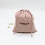 Hot Sale Ladies Designer Cotton Linen Dust Cosmetic Travel Handbag Shoulder Drawstring Cotton Gift Shopping Bag