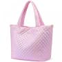 LOVEVOOK 50L Puffer Tote Bag Weekender Bags for Women Crossbody Handbag for Work Gym Overnight Bag with Wet Pocket Travel Duffle