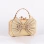 New sequin small square bag single shoulder crossbody handbag banquet bowknot clutch bags dress diamond inlaid evening bag