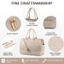 LOVEVOOK 3pcs/set Gym Tote Bag Large Carryon Duffle Bag with Shoe Compartment Overnight Bag Weekender Travel Duffle for Women