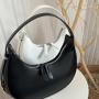 2023 New Korean Crescent Bag Underarm Crossbody Metal Buckle Zipper Bag Women Bags Designer