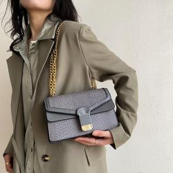 2024 New Style Crocodile Grain Shoulder Bags Ladies Fashion Crossbody Bags Chain Quality Luxury Handbags For Women Famous Brands