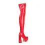 Botas Altas 2022 New Designer Ladies Over The Knee Long Boots Pointy Toe Chunky Heel Platform Thigh High Boots For Women