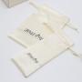 Custom Logo Printing Soft Satin Bag For Hair Underwear Gift Cosmetic Packaging Luxury Matte Silk Satin Drawstring Pouch
