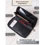 Pure Color Wallet Men Leather Luxury Large Capacity Men Card Holder Wallet Hold By Hand Man Custom Wallet