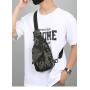 ZR557 Hot Selling Chest Bag Men New USB Shoulder Bag Sports Travel Crossbody Bag Leisure Solid Color Oxford Cloth Satchel