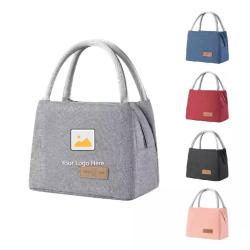 Bento bag large thickened student lunch bag Oxford cloth one shoulder outdoor picnic thermal insulation bag