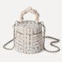 2024 Custom Worsted Barrel Handbags For Women Ladies Bags With Wrinkle Handle