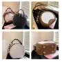 KBW085 Stone Pattern Women Bag  New Fashion Girl Handbag Personality PU Single Ladies Shoulder Crossbody Small Round Bag