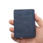 Factory custom leather id card holder wallet slim men card wallet rfid pu credit card holder
