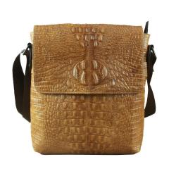 2024 Custom Crocodile Genuine Leather Shoulder Sling Bag For Crossbody Men