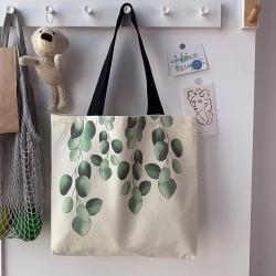 Women Canvas Bags Solid color Tote Shopping Bags Casual Cloth shoulder cotton bag With zipper For Girls Ladies Shopper