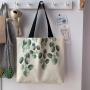 Women Canvas Bags Solid color Tote Shopping Bags Casual Cloth shoulder cotton bag With zipper For Girls Ladies Shopper