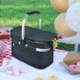 Custom Size OEM Waterproof Thermal Cooler Bag Wine Beer Can Grocery Bags Folding Collapsible Picnic Basket