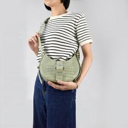 Latest Arrival Crocodile Texture Ladies Handbags Women Bags Frame Handbags Hobos Underarm Handbag