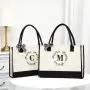 2024 New Reusable Eco-friendly Custom Logo Cotton Tote Shopping Bag Blank Spot Plus Print Logo Canvas Bag Women's Handbag
