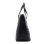 New Designer Custom Logo Satchel Handbags Tote Bag Black Pu Leather Shoulder Crossbody Top Handle Purse with Zipper Handbags