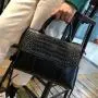 Luxury Crocodile Pattern Embossed Leather Woman Ladies Designer Handbag Tote Hand Shoulder Crossbody Bags Girl 2024 New Fashion