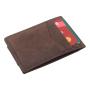 Factory Wholesale Crazy Horse Leather Card Holder Wallet Genuine Leather Men Card Holder