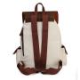 2024 Custom Ladies Canvas Backpack Bag For Stylish Women With Crazy-horse Leather