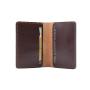 Custom Small Card Organizer Designer Vegetable Tanned Leather Credit Cards Holder