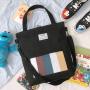 Crossbody Spring Canvas Bag Student One Shoulder Large Capacity Canvas Bag Korean Simple One Shoulder Bag