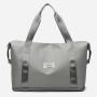 Custom Logo Dry Wet Separation Womens Foldable Duffle Bag Ladys Shoulder Tote Gym Bag